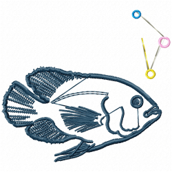 Fishes Embroidery Design 1 Fishes Embroidery Design 1